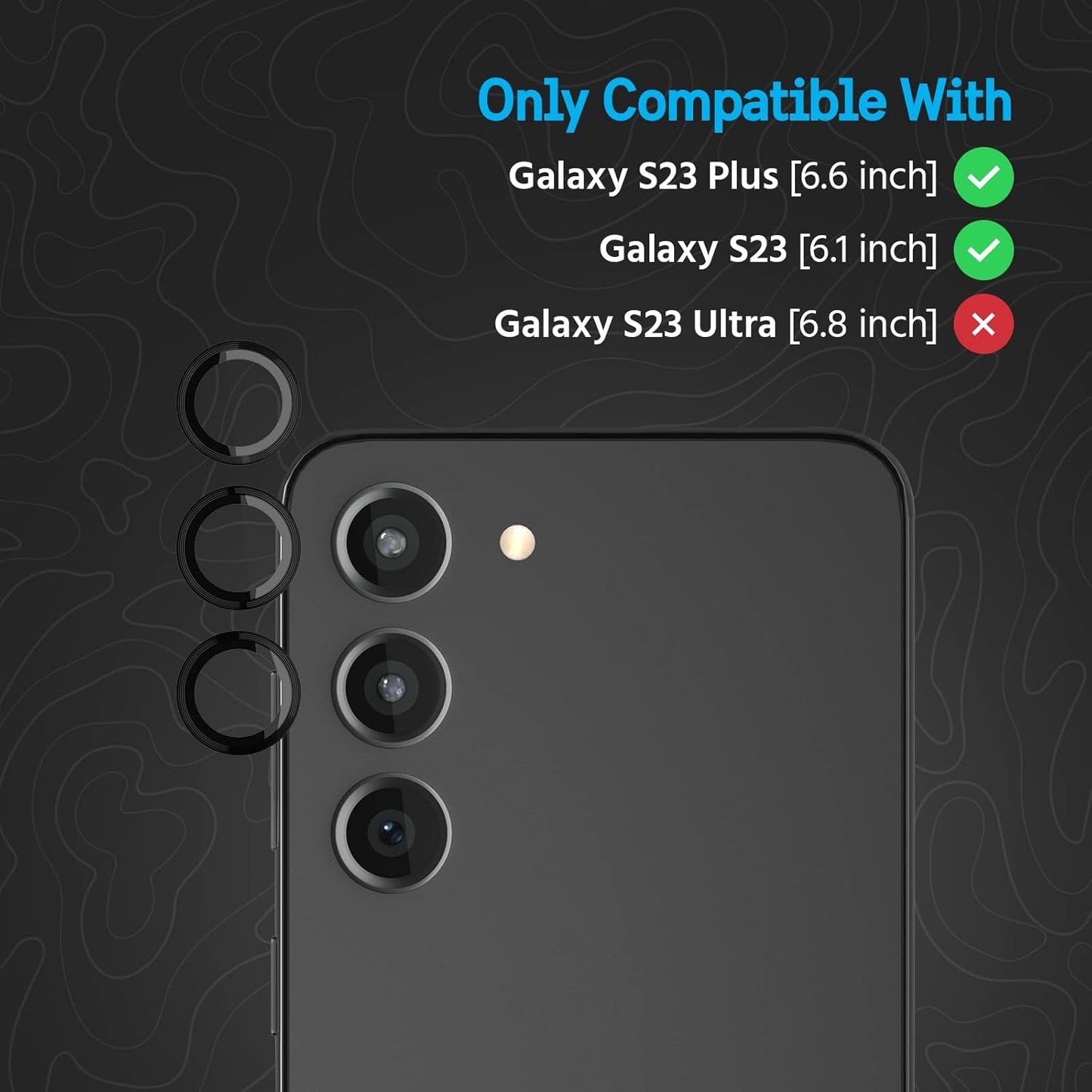 Pelican PP050796 Galaxy S23 Camera Lens Protector