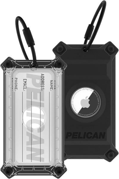 Pelican PP051216 AirTag Luggage Tag with Name Card - Black