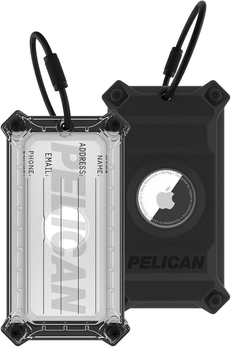 Pelican PP051216 AirTag Luggage Tag with Name Card - Black — main product image