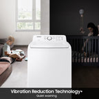 Samsung WA41A3000AW/A4: 4.1 cu. ft. Top Load Washer, Soft-Close Lid, White