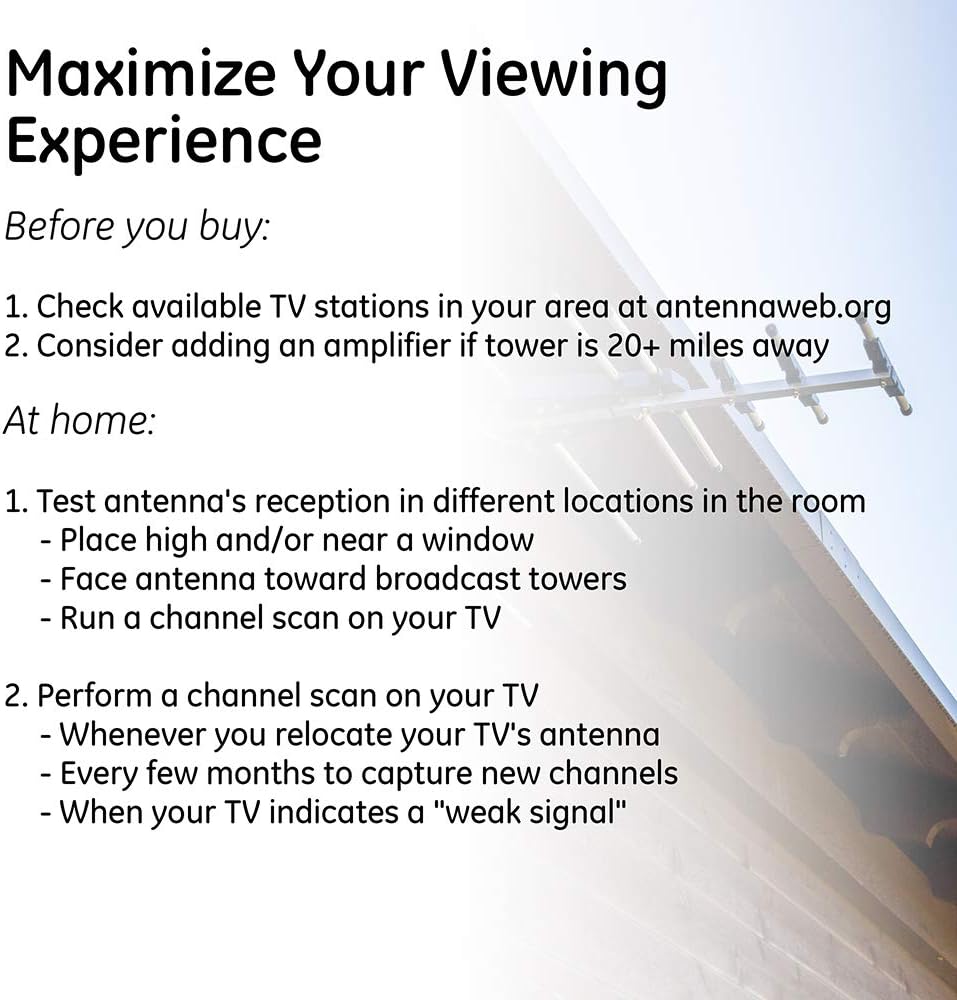 GE 33685 Outdoor HD Digital TV Antenna Yagi Style