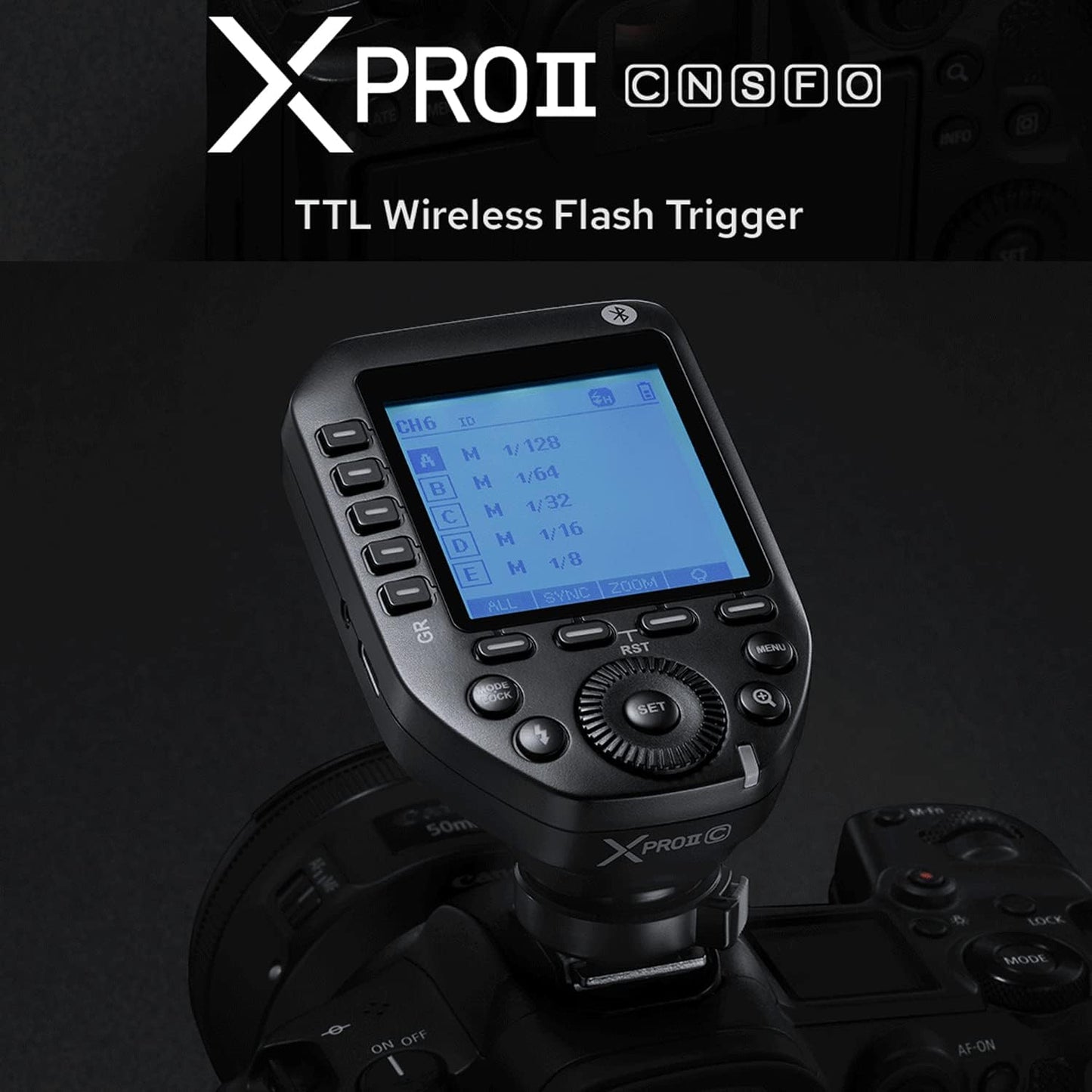 Godox XPROIIC2VBC XProII-C TTL Wireless Flash Trigger