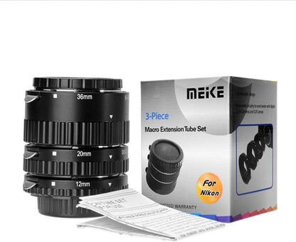 Meike MKNA-MKNAFA Nikon Macro Extension Tube Set