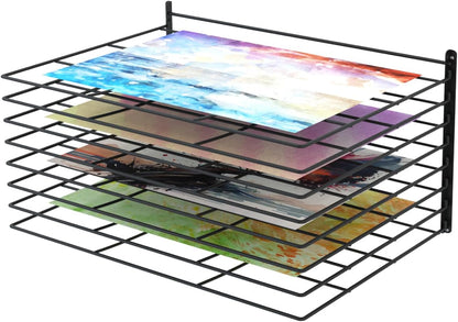 Zoom 6 Wall Mounted Art Drying Rack 8-Shelf