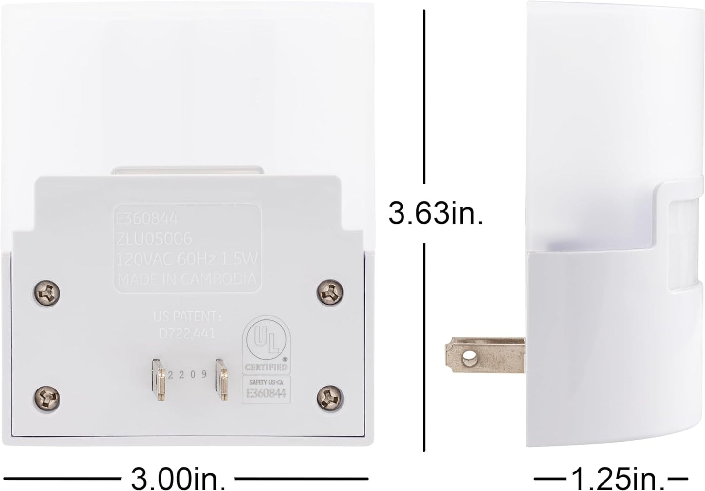 GE 46632 LED Motion Sensor Night Light 2-Pack