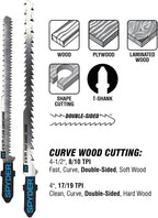 Spyder 300037 Jig Saw Blade Variety Pack 8-Piece