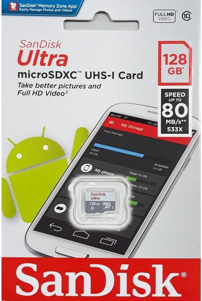 SanDisk SDSQUNS-128G 128GB Ultra MicroSDXC UHS-I Card
