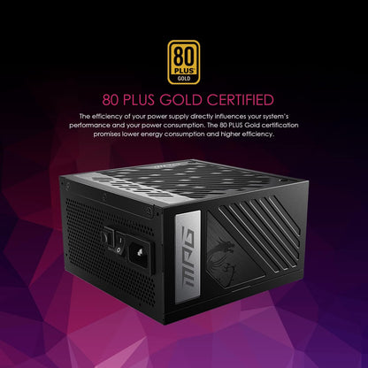 MSI MPGA850GPCIE5 850W 80+ Gold PCIe 5.1 PSU