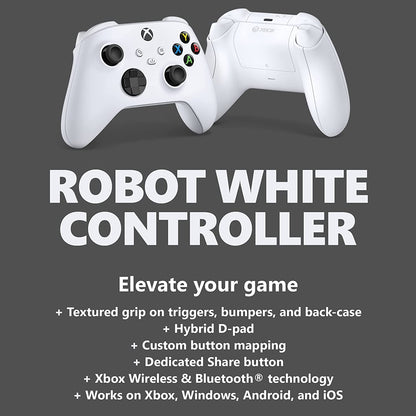 Microsoft QAS-00001 Xbox Core Wireless Controller - Robot White
