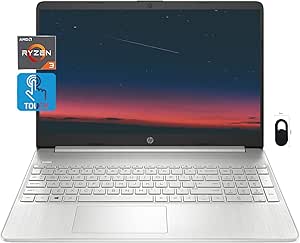 HP PC 15.6" Touch Laptop Ryzen 3 8GB 512GB SSD