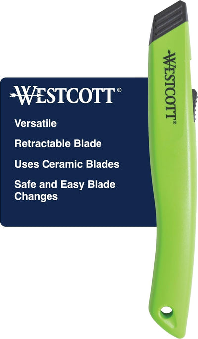 Westcott 16475 Box Cutter Safety Ceramic Utility Knife
