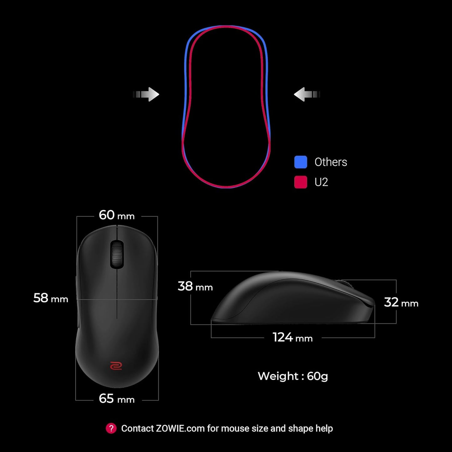BenQ U2 Zowie Wireless Esports Gaming Mouse