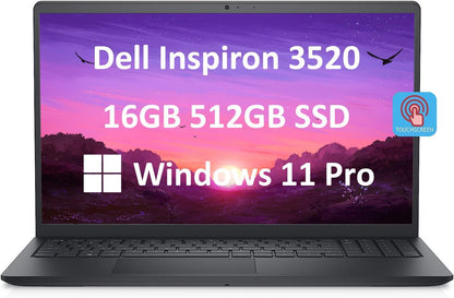 Dell Inspiron 3520 i5 Touchscreen Laptop, 16GB, 512GB SSD