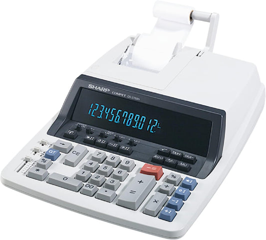 Sharp QS2760H Heavy-Duty 2-Color Printing Calculator