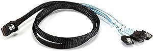 Monoprice 108188 1m Mini SAS to SATA Cable