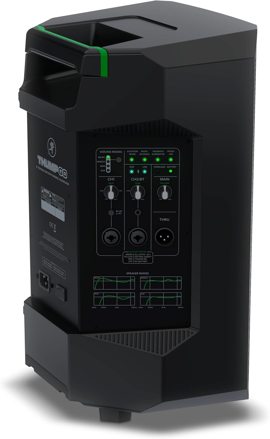 Mackie 2053605-00 Thump Go 8" Powered Loudspeaker, Renewed