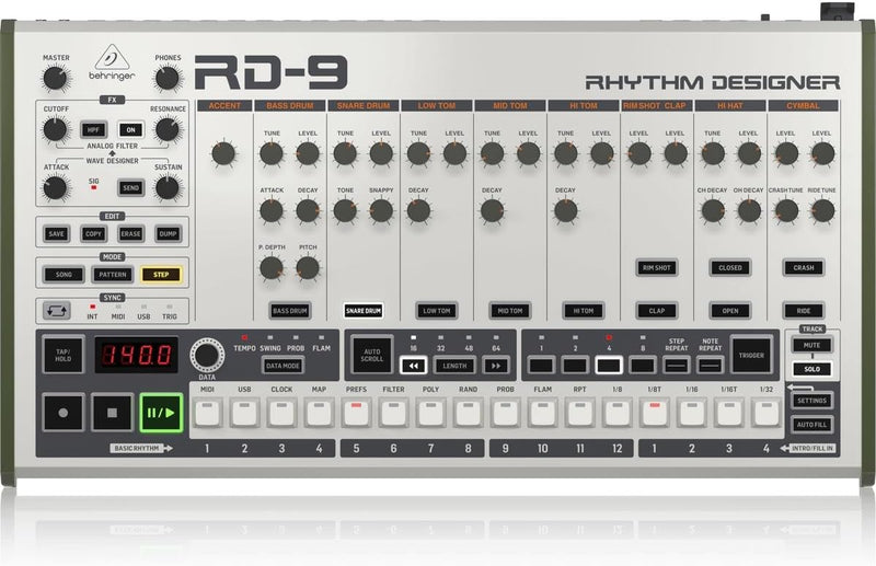 Behringer 000-DG604-00010 RD-9 Analog Drum Machine — main product image