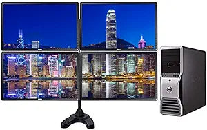 Dell T5500 WorkStation - 4 Monitor Setup - Renewed