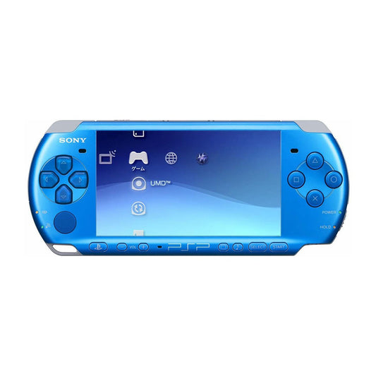 Sony Playstation Portable (PSP) 3000 Blue Gaming Console (Renewed)