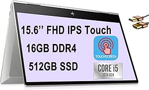 HP Envy x360: i5-10210U, 16GB, 512GB SSD 2-in-1 Laptop + Pen — main product image