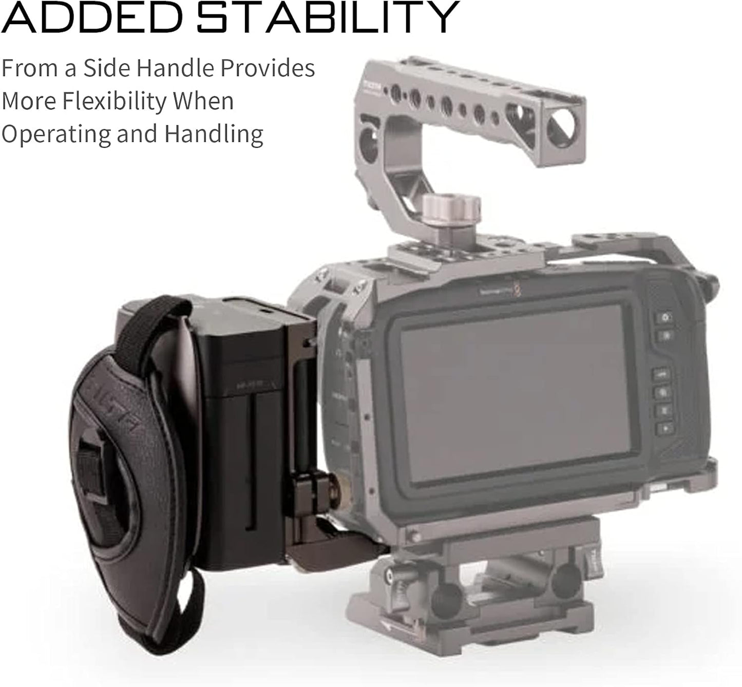 Tilta TA-SH1-97-G Side Power Handle for BMPCC Camera Cage (F970)