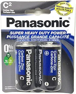 Panasonic HD2C Super Heavy Duty C Batteries 2-Pack
