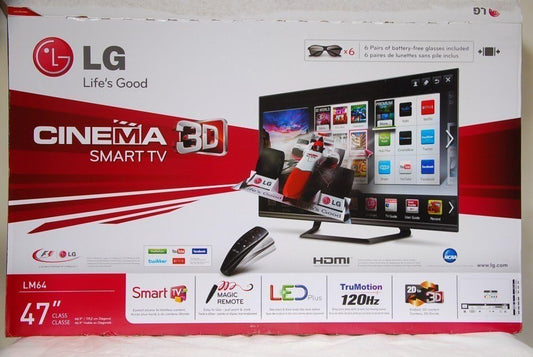 LG 47LM6400 47-in Cinema 3D LED Smart TV 120Hz