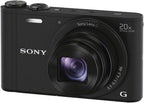 Sony DSCWX350/B 18MP Digital Camera Black 20x Zoom
