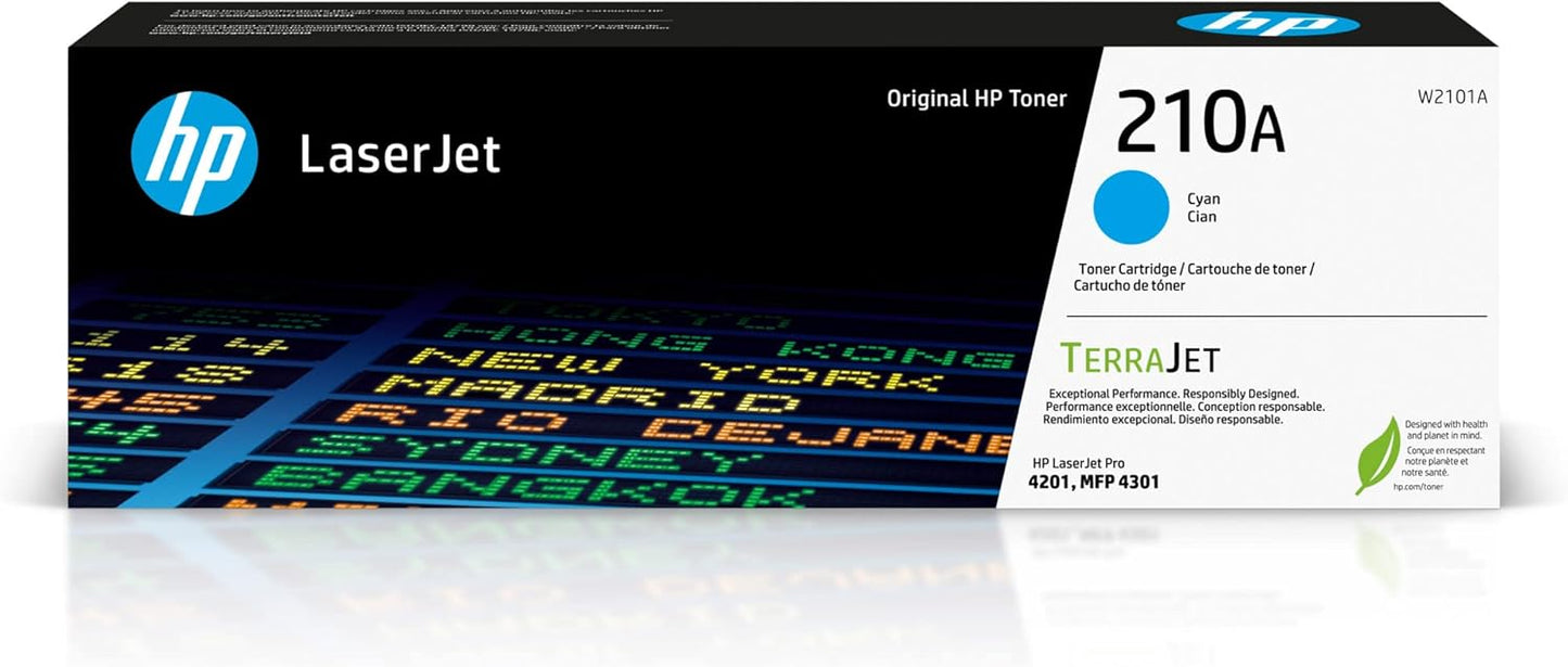 HP W2101A 210A Cyan Toner Cartridge for Color Laserjet