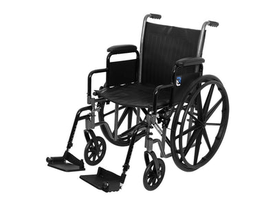 Monoprice SevaCare Folding Wheelchair Dual Brakes Mobility