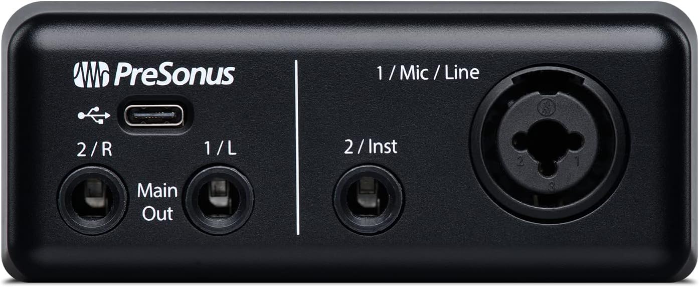 PreSonus AudioBox GO USB-C Audio Interface Studio One