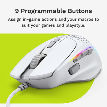 Glorious GLO-MS-IV2-W-WHT Model I 2 Wired Gaming Mouse: White