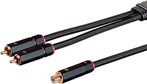 Monoprice RCA Y-Adapter 2 Male to 1 Female