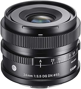 Sigma 404965 24mm F3.5 DG DN Lens - Sony E Mount - Compact