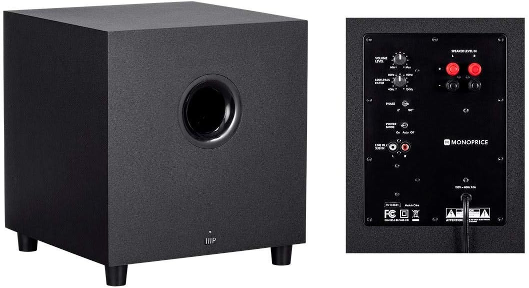 Monoprice 133832 Premium 5.1.4 Dolby Atmos Home Theater System