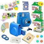 Fujifilm Instax Mini 9 Cobalt Blue Instant Camera Bundle