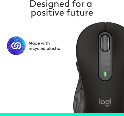 Logitech 910-006265 Signature M650L Wireless Mouse - Large, Black