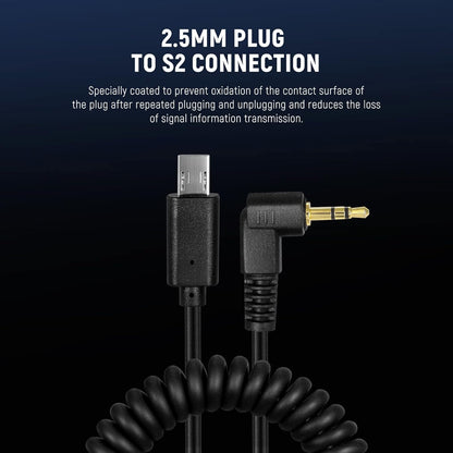 Neewer 1 2.5mm to S2 Remote Shutter Release Cable