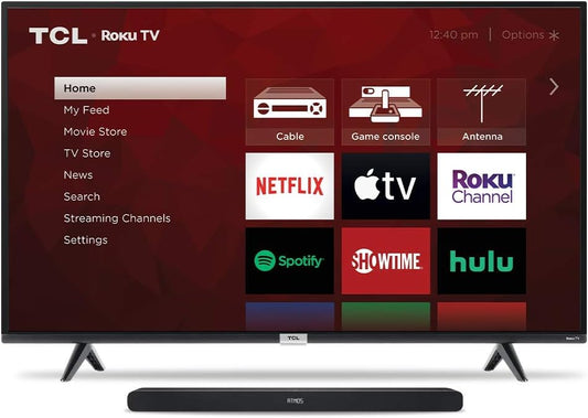 TCL 75" TV & Alto 8i Sound Bar - 4K UHD, Atmos