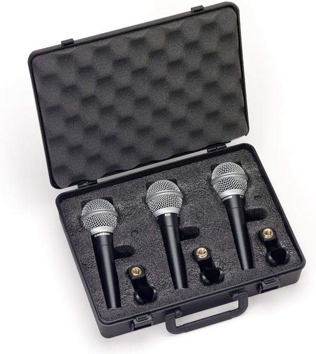Samson SAM R21PACK Dynamic Vocal Microphone 3-Pack with Case
