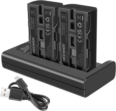 Neewer 10095059 NP-F550 Battery Charger Set