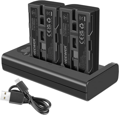 Neewer 10095059 NP-F550 Battery Charger Set
