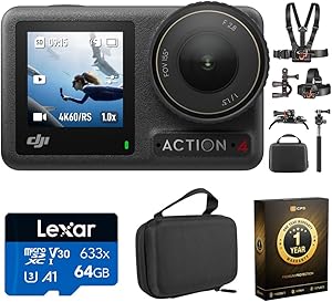 DJI E1DJIOSMOACT4SC Osmo Action 4 4K Waterproof Camera Bundle
