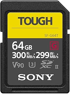 Sony SF-G64T SDXC 64GB UHS-II Memory Card — main product image
