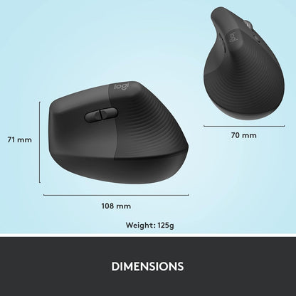 Logitech 910-006466 Lift Vertical Ergonomic Wireless Mouse