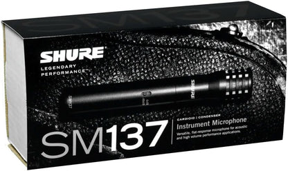 Shure SM137-LC Cardioid Condenser Microphone XLR Instrument