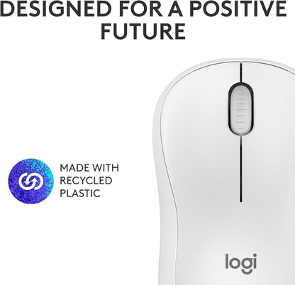 Logitech 910-007116 M240 Silent Bluetooth Wireless Mouse Off-White