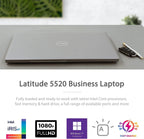 Dell 5520 Latitude i5 Laptop 16GB 512GB SSD