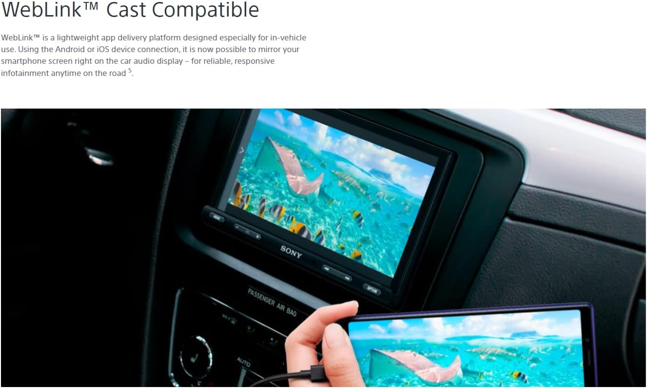 Sony XAV-AX5600 CarPlay Multimedia Receiver Bundle