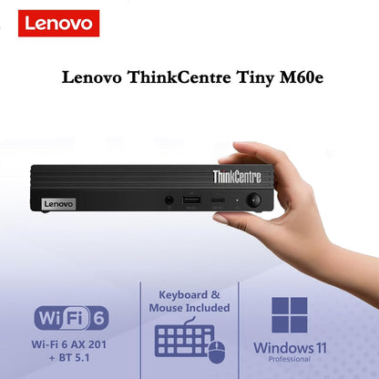 Lenovo M60e Intel Mini Desktop PC with Windows 11 Pro